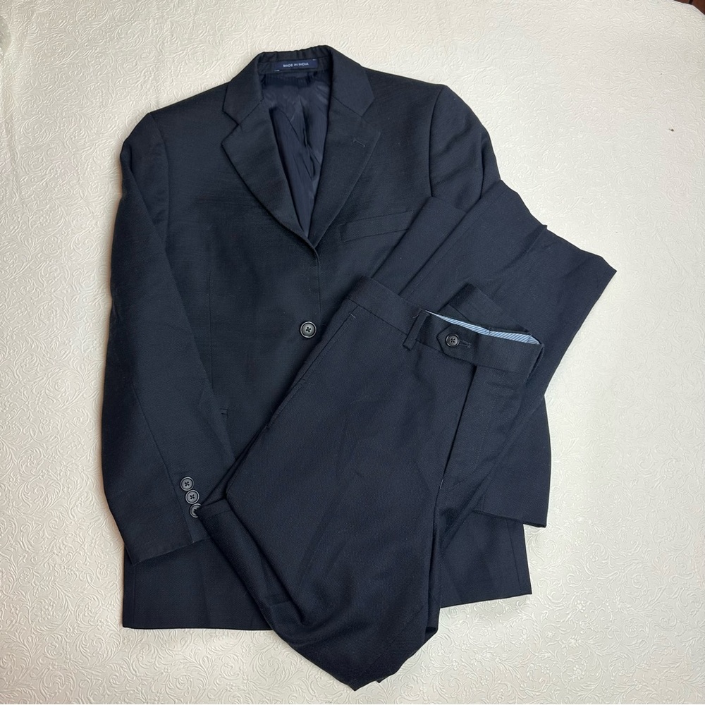 Joseph Abboud 100% Wool Suit Set Blazer & Pants Men's Size 14R / 27"W